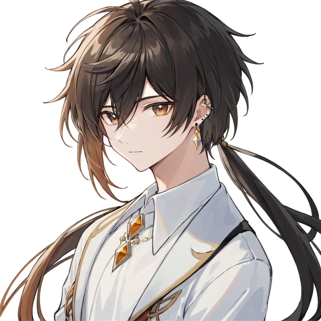 05784-876722471-(_zhong li_),male focus,1boy,solo,long hair,bangs,earringsponytail,_solo,shirt, white shirt, white background,  simple backgroun.png